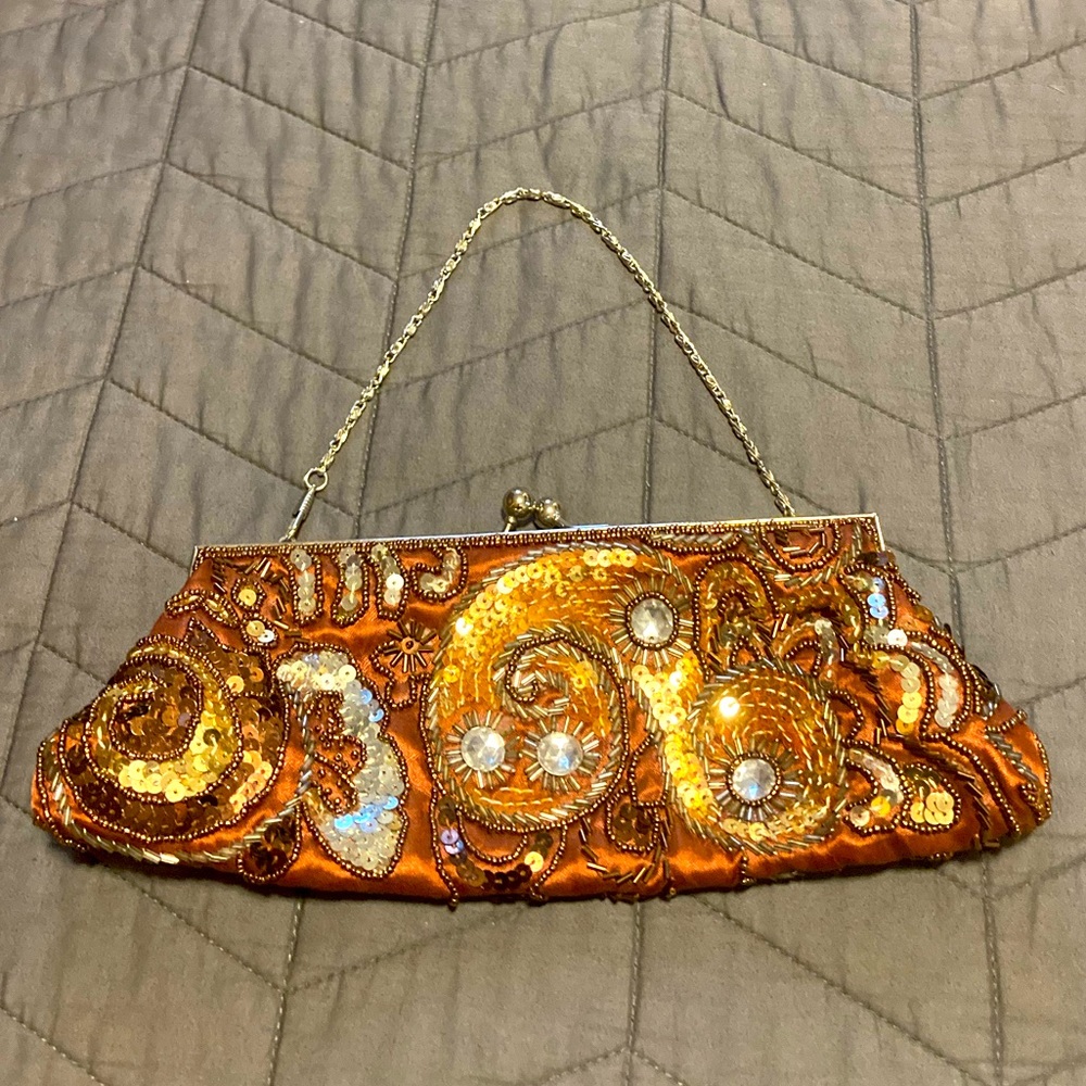 Apt 9 Copper Beaded Handbag